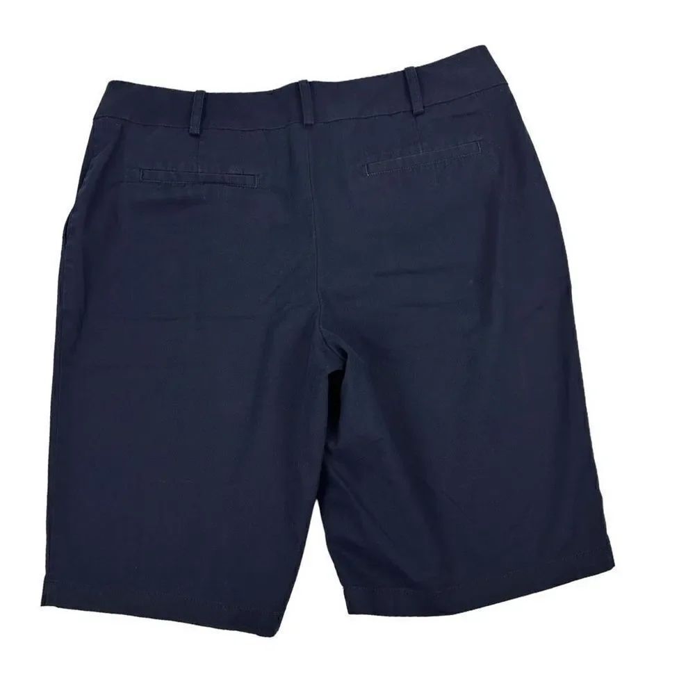 Talbots Navy Bermuda Shorts size 8 - Picture 2 of 4